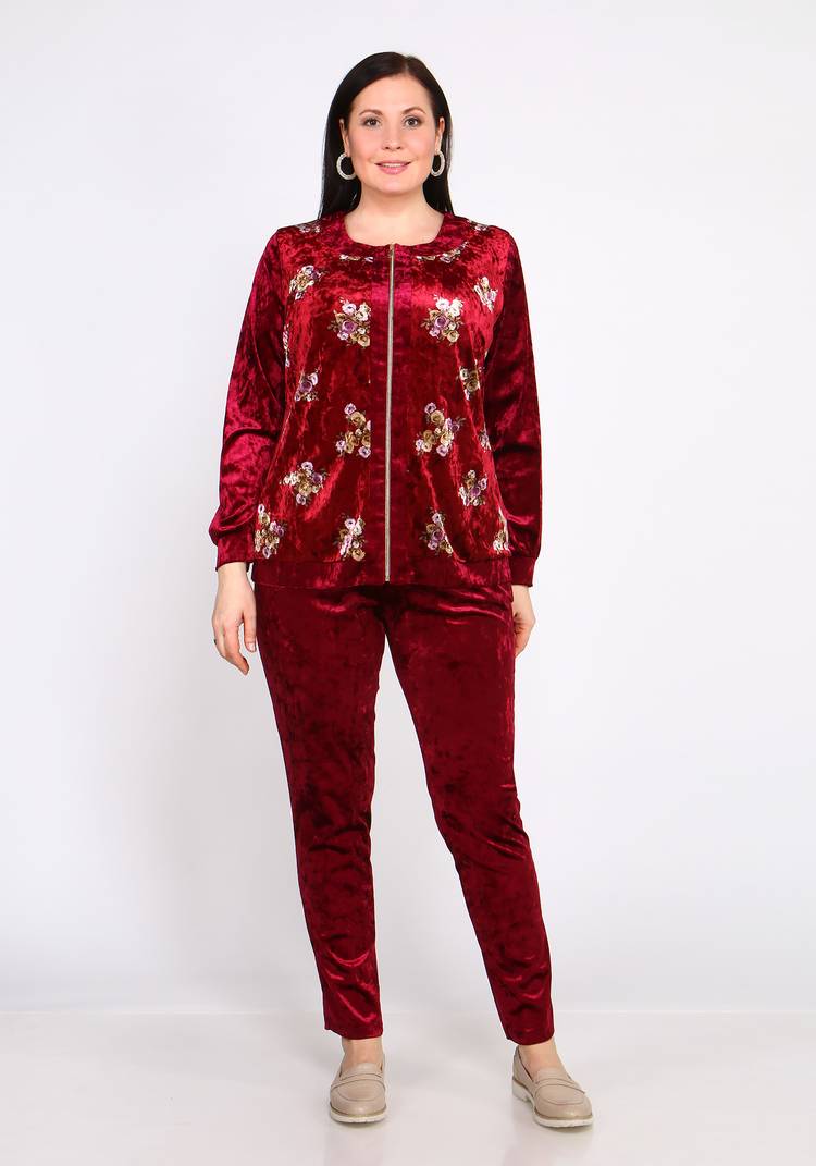 Костюм с цветочным принтом на молнии шир.  750, рис. 10