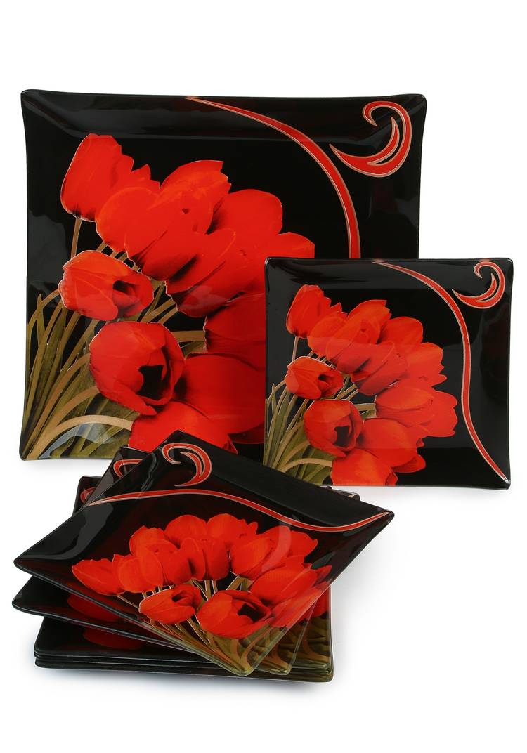 Набор из 6 тарелок и 1 блюда шир.  750, рис. 13