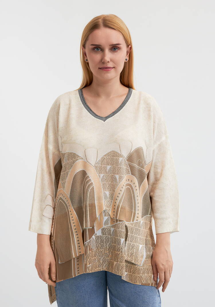 Блуза Краски жизни шир.  750, рис. 4