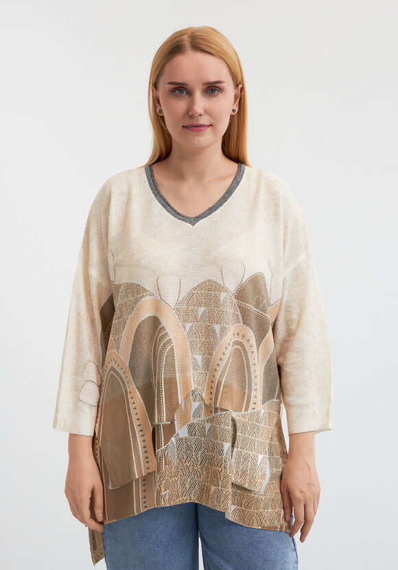 Блуза Краски жизни шир.  580, рис. 4