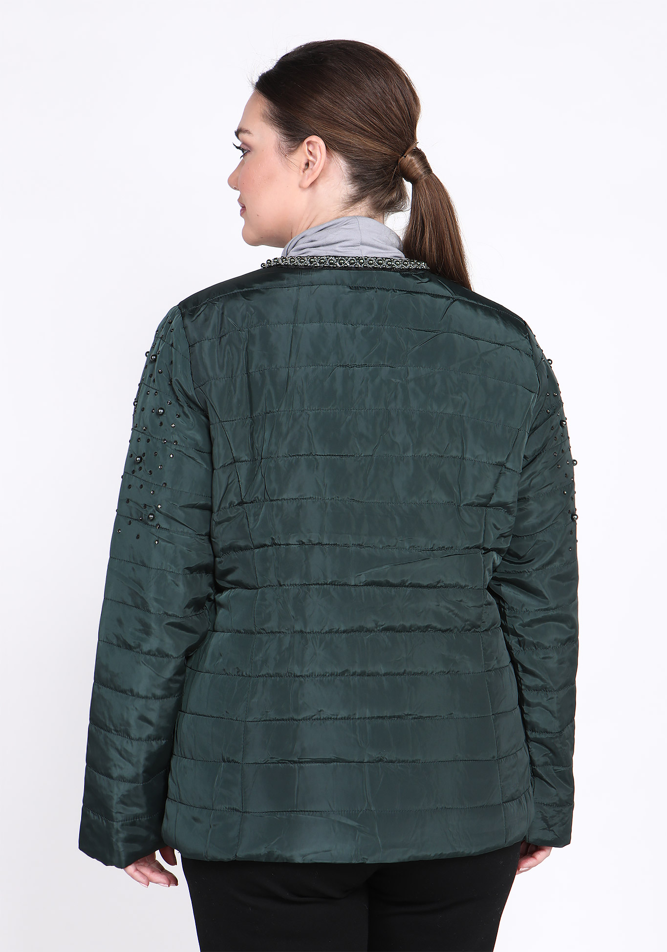 Куртка "Роскошный вид", размер 48, цвет зеленый - фото 4