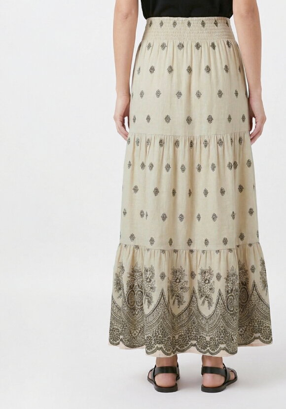 Юбка на резинке с купонным принтом шир.  580, рис. 15