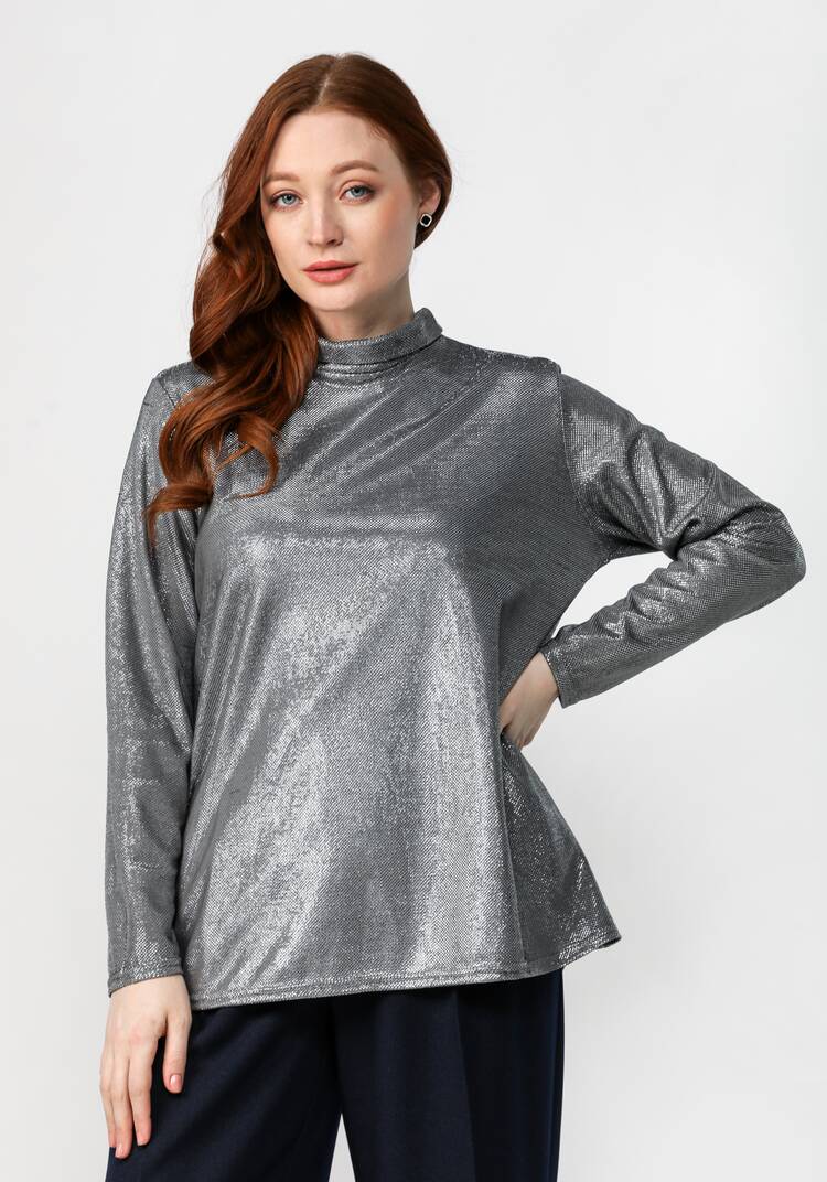 Водолазка с люрексом шир.  750, рис. 19