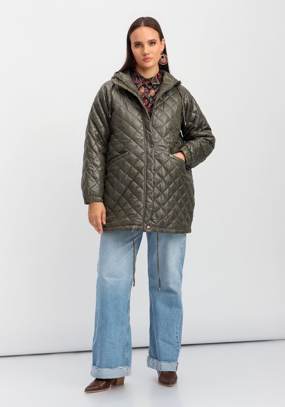 Куртка оверсайз из оригинальной ткани шир.  580, рис. 30