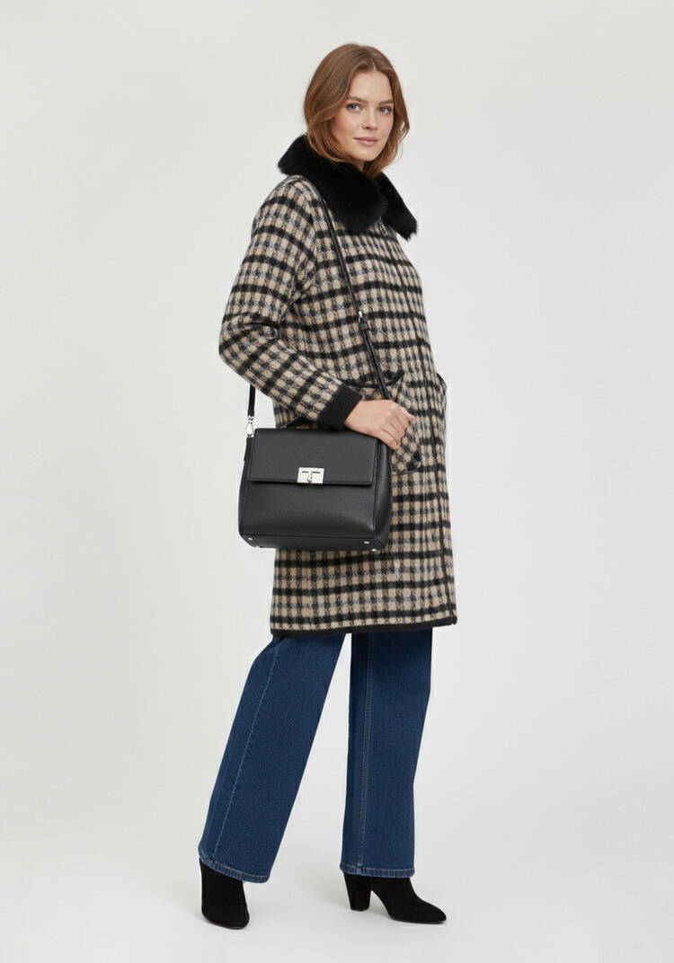 Пальто с отстегивающимся мехом шир.  750, рис. 5