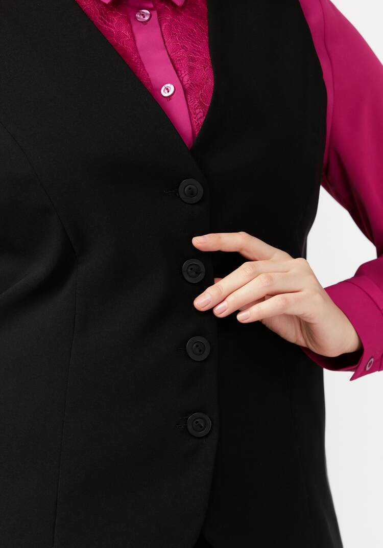 Жилет классический на пуговицах шир.  750, рис. 18