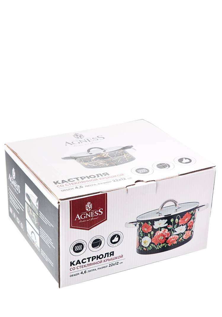 Кастрюля со стеклянной крышкой Версаль шир.  750, рис. 3