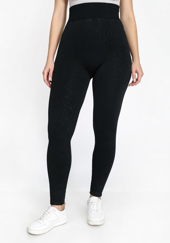 Леггинсы на высокой посадке с узором шир.  580, рис. 1