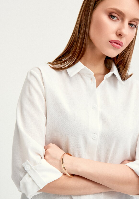 Рубашка на пуговицах изо льна шир.  580, рис. 15