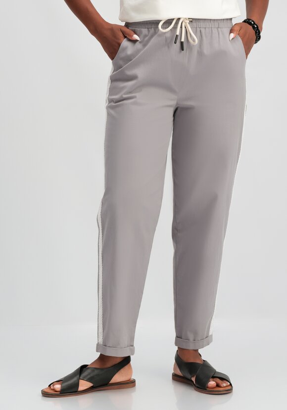 Брюки-бананы с кружевной вставкой шир.  580, рис. 9