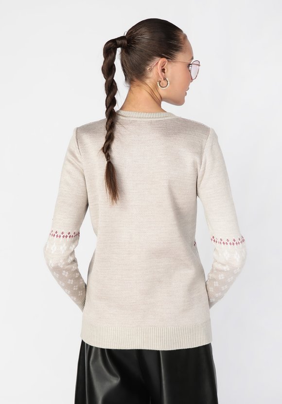 Джемпер женский с крупной розой шир.  580, рис. 8