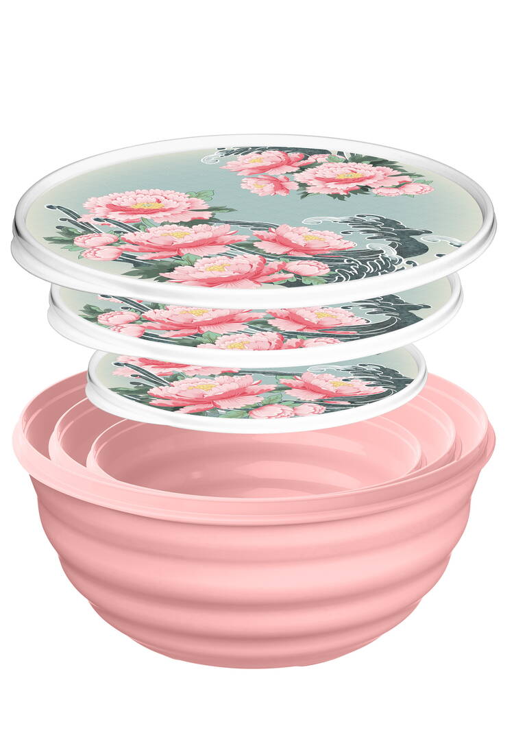 Комплект мисок Сад пионов 3 шт. шир.  750, рис. 3