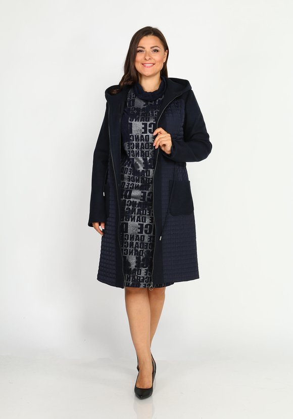 Куртка комбинированная на кулисках и молнии шир.  580, рис. 8