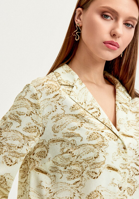 Рубашка с длинным рукавом изо льна шир.  580, рис. 5