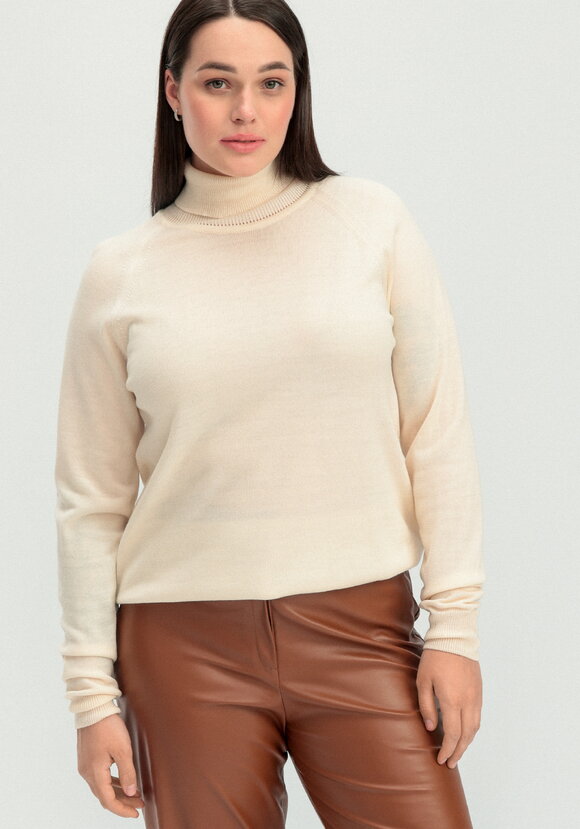 Джемпер прямого силуэта с высоким воротом шир.  580, рис. 1