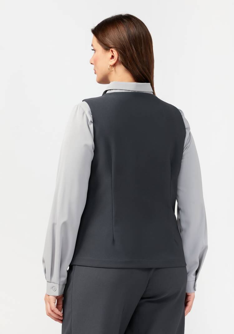 Жилет классический на пуговицах шир.  750, рис. 3