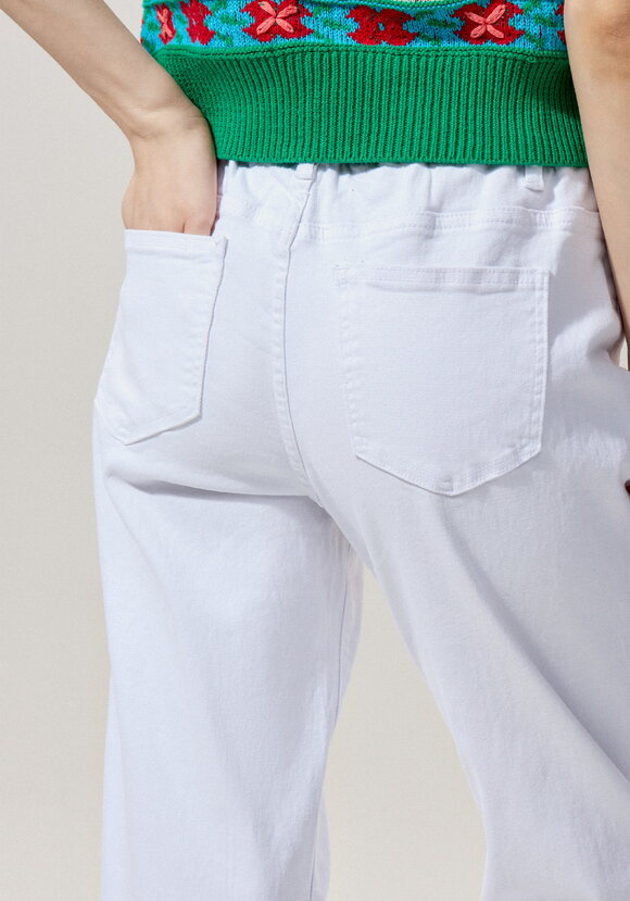 Джинсы с резинкой по поясу шир.  580, рис. 14