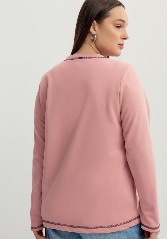 Лонгслив свободного кроя шир.  580, рис. 16