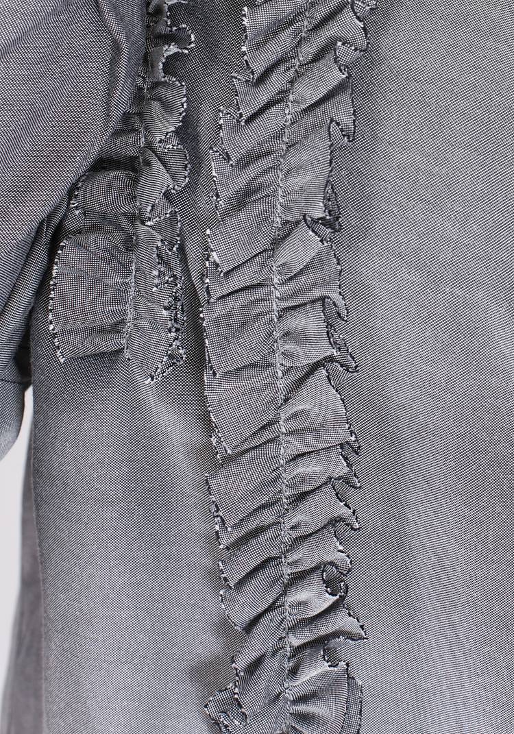 Блуза с вертикальными рюшами шир.  750, рис. 4