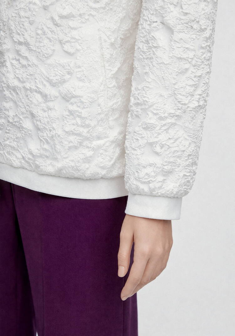 Бомбер из ткани с жаккардовым узором шир.  750, рис. 39