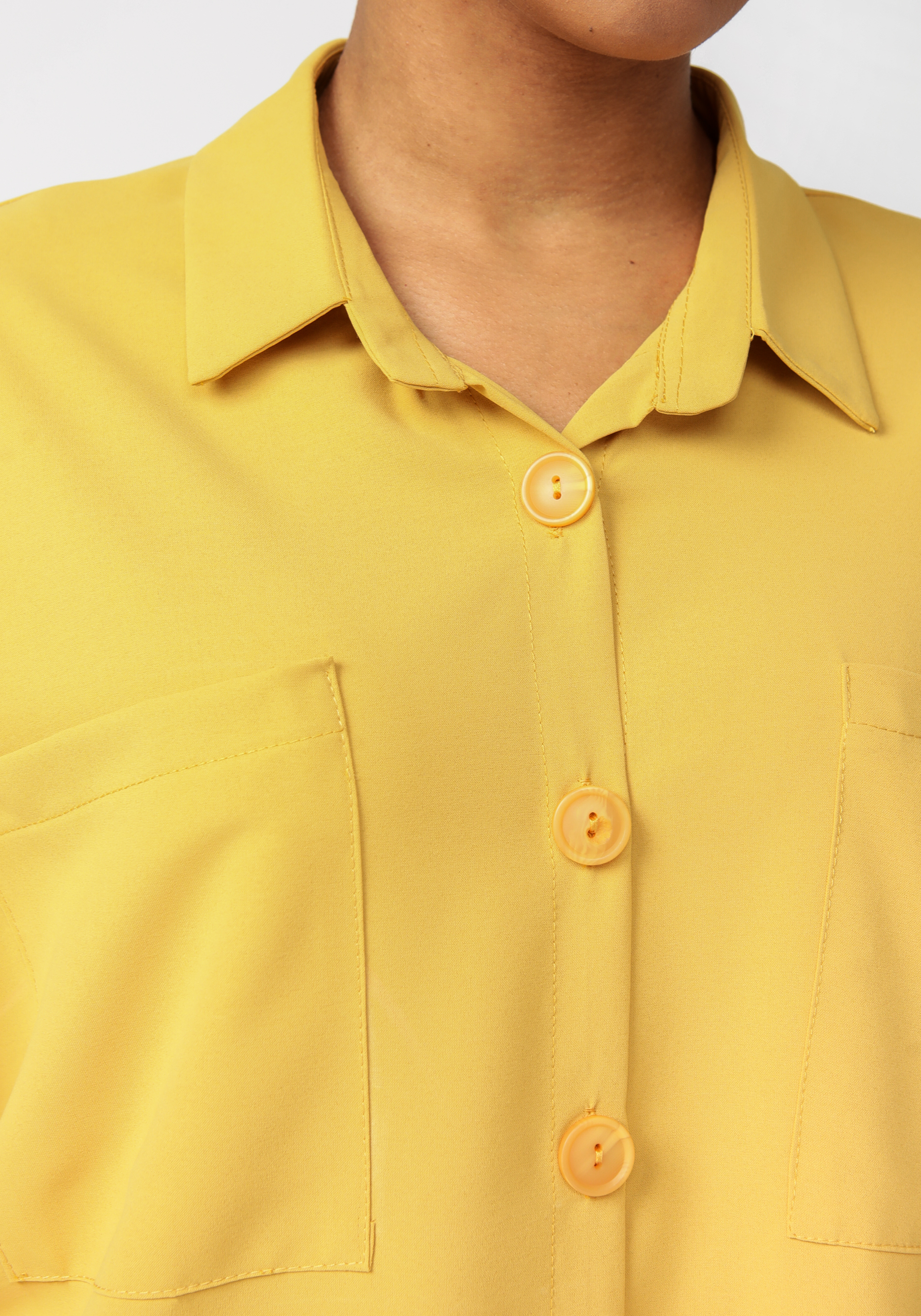 Блуза "Мадина" Vittori Vi, цвет желтый, размер 56 - фото 5