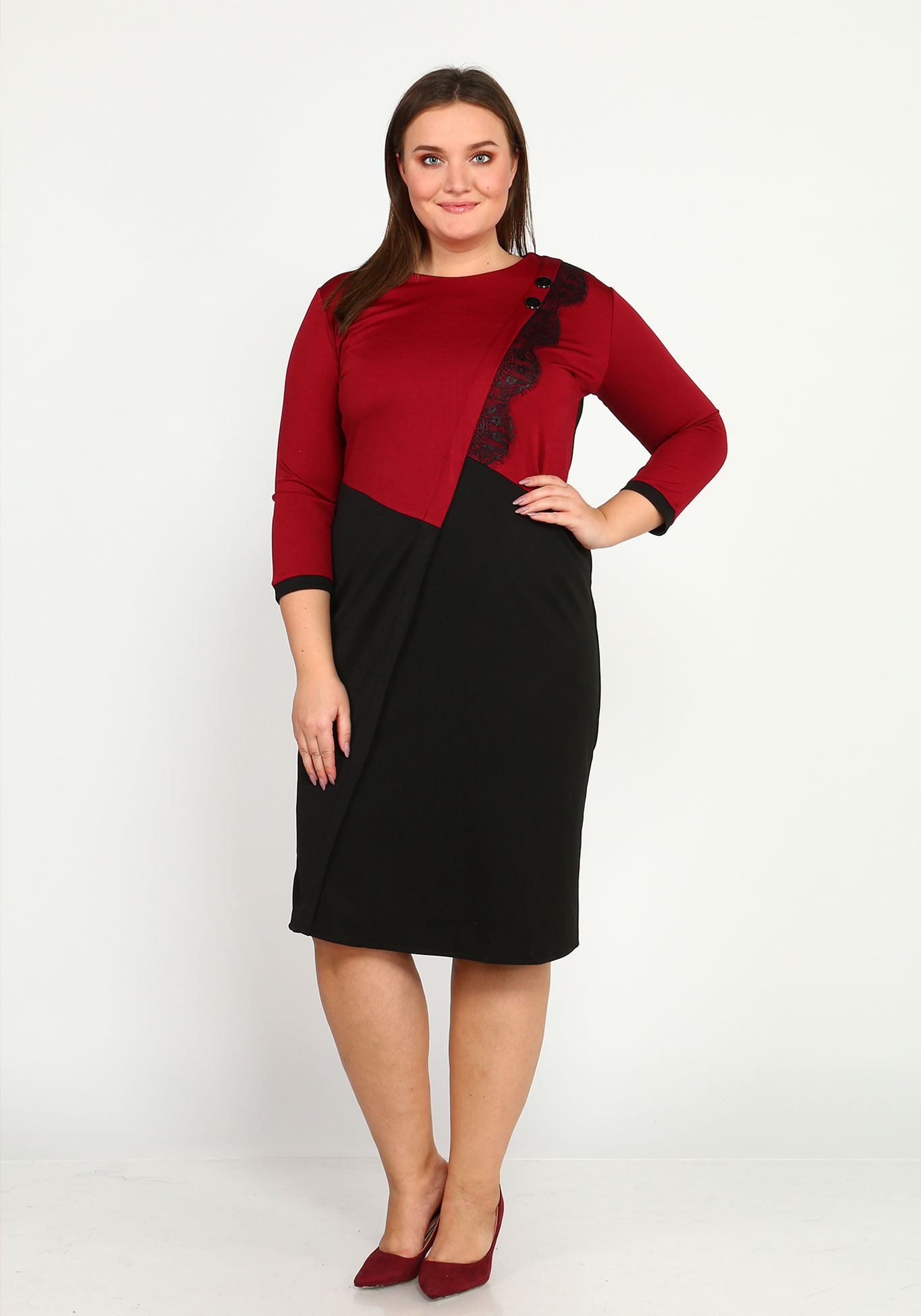 

Платье Романтика Прованса, Бордовый