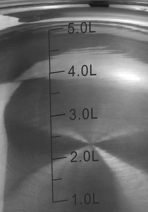 Кастрюля с крышкой и мерной шкалой шир.  580, рис. 13