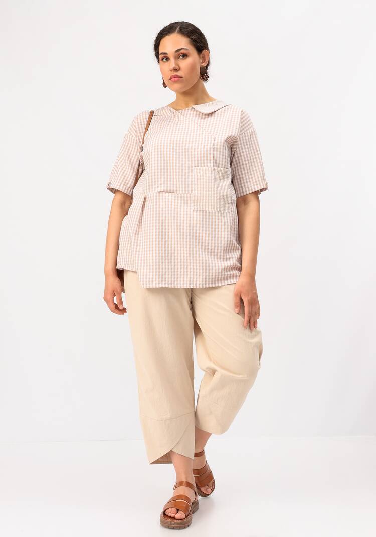 Блуза оригинального дизайна и свободного кроя шир.  750, рис. 8