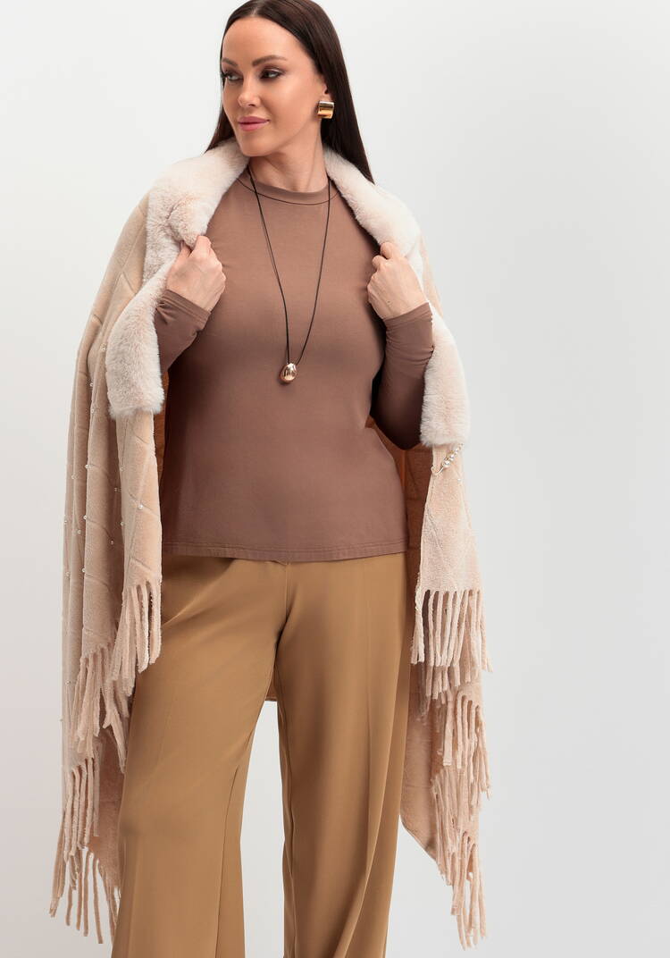 Накидка-палантин с жемчугом и булавкой шир.  750, рис. 6