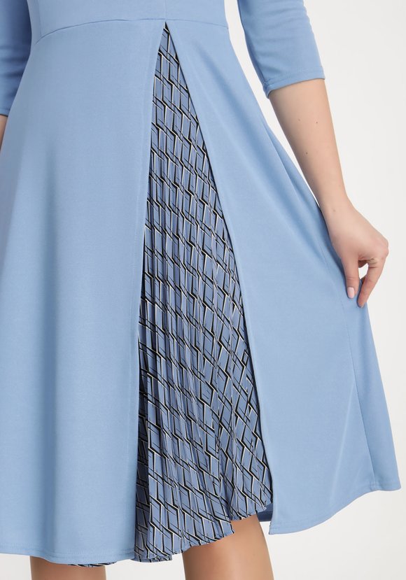 Платье с внутренней юбкой плиссе шир.  580, рис. 5