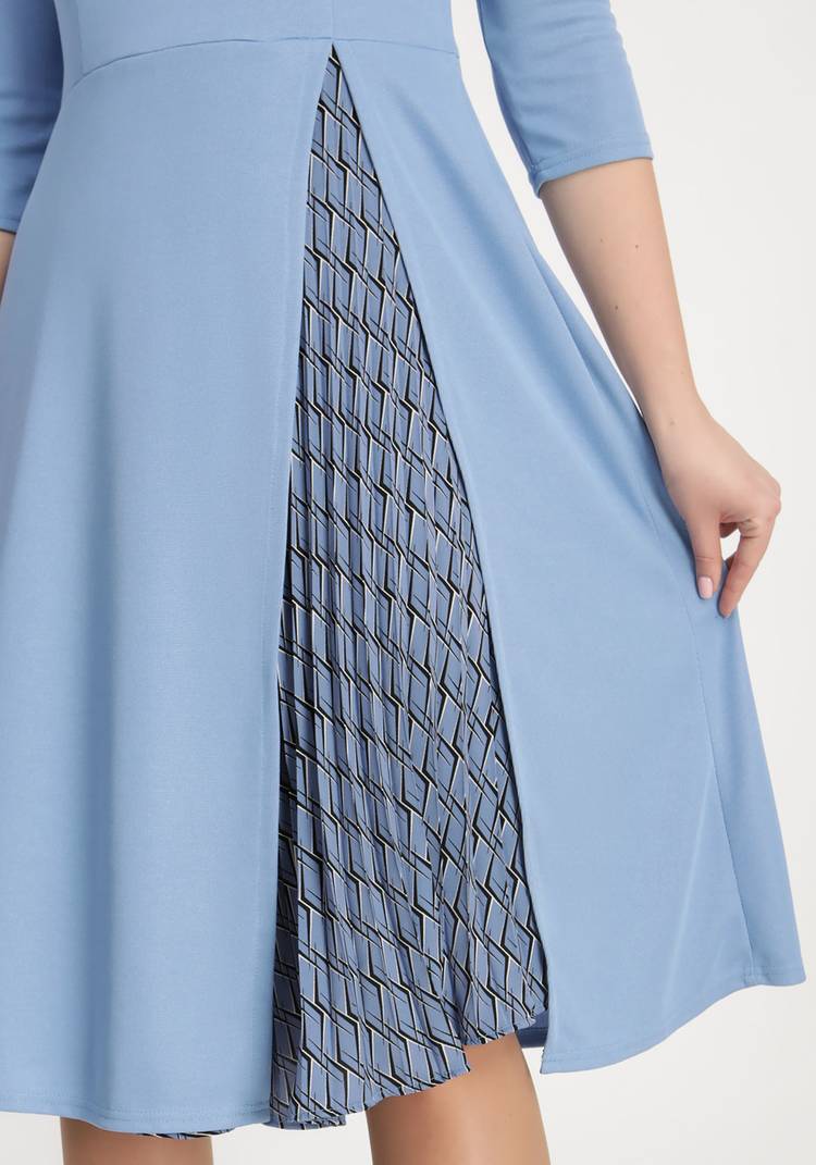 Платье с внутренней юбкой плиссе шир.  750, рис. 5