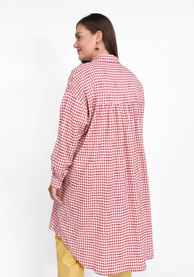 Рубашка удлиненная из хлопковой ткани шир.  750, рис. 3