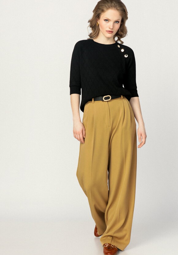 Джемпер с эффектными пуговицами по полочке шир.  580, рис. 2