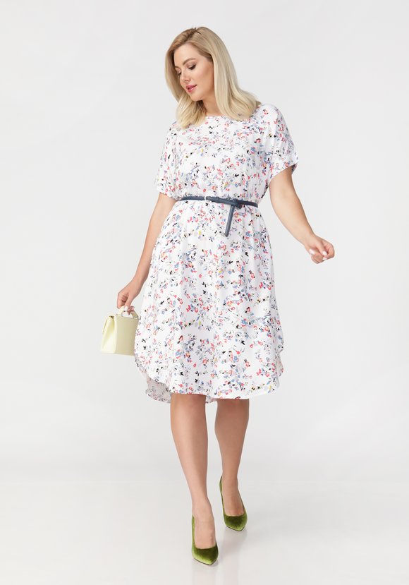 Платье в мелкий цветочек Майя шир.  580, рис. 3