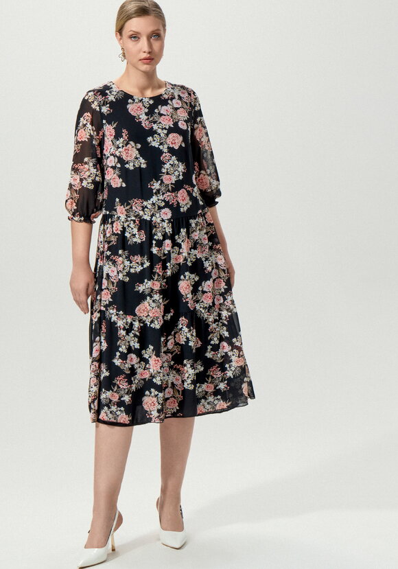 Платье миди свободного кроя шир.  580, рис. 9