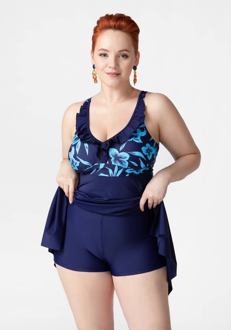 Купальник раздельный: шорты + топ шир.  750, рис. 6