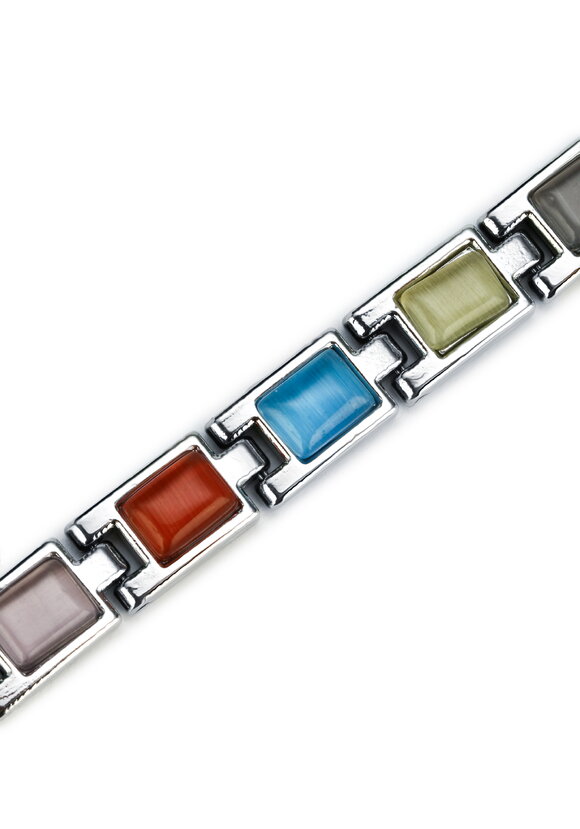 Браслет  магнитный Мария серебряный шир.  580, рис. 2