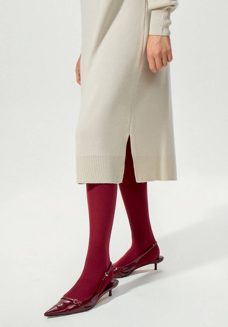 Платье с воротником-стойкой и разрезами шир.  750, рис. 10