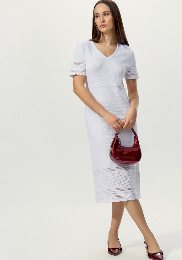 Платье прямого кроя с ажурным краем шир.  580, рис. 15