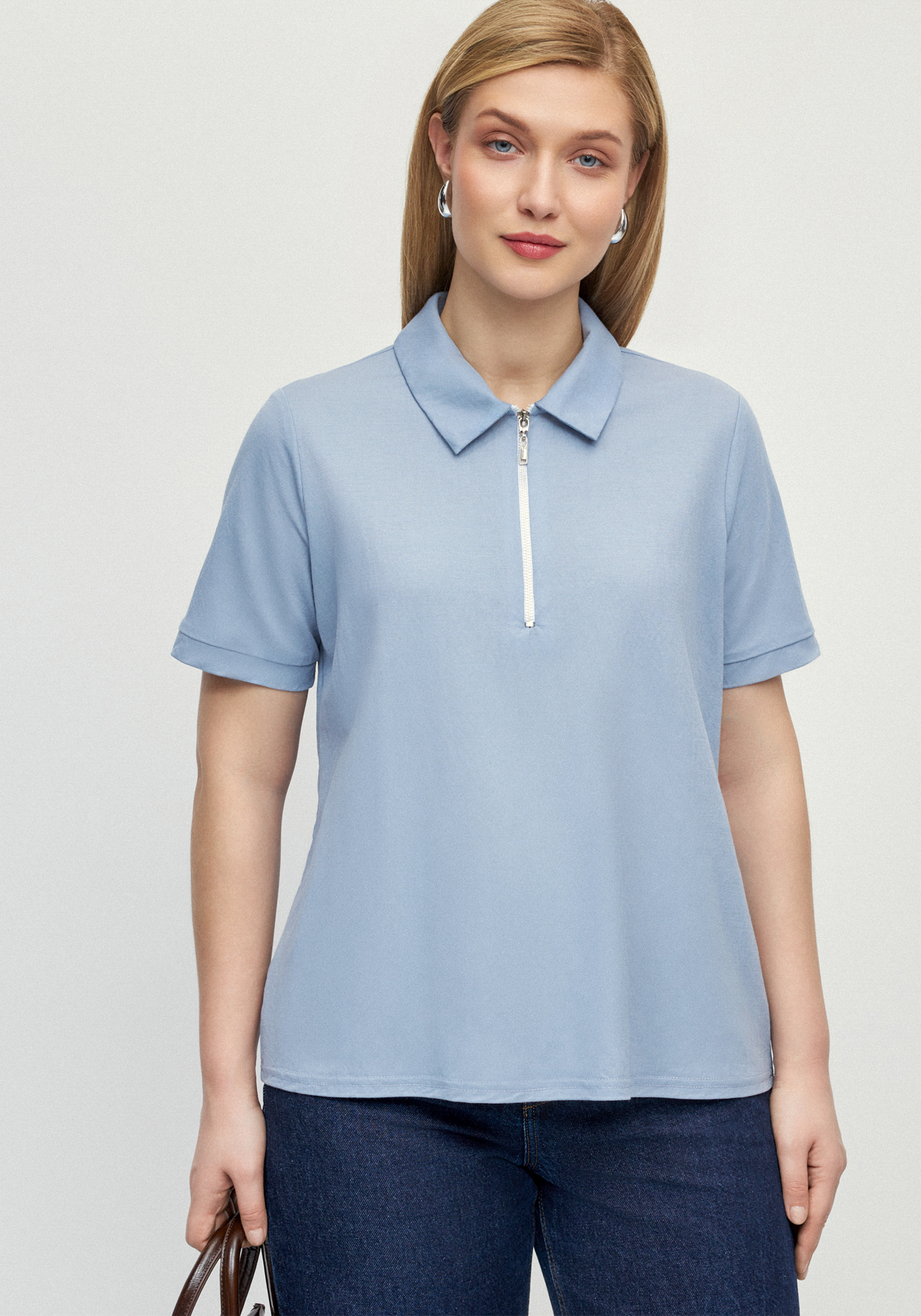 Поло на молнии  "Жанна "