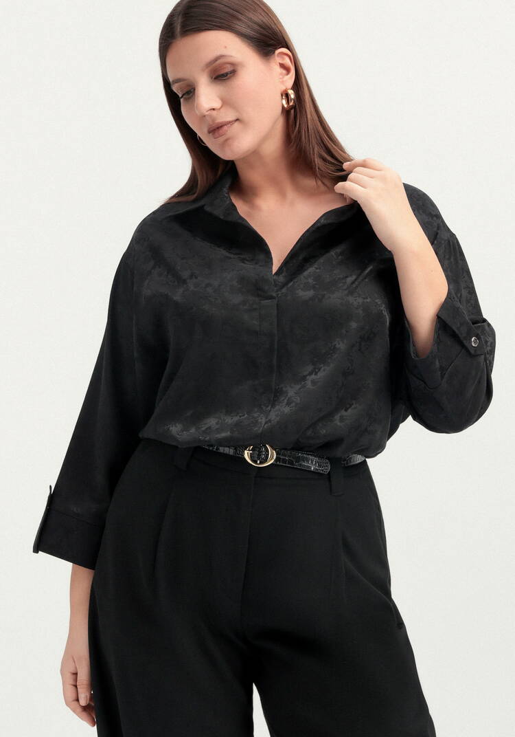 Блуза из шелка с рисунком шир.  750, рис. 14