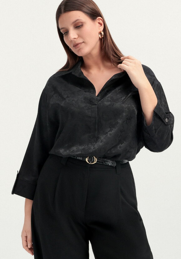 Блуза из шелка с рисунком шир.  580, рис. 14