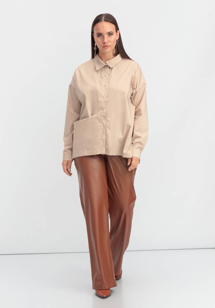 Рубашка с объемным карманом шир.  750, рис. 10