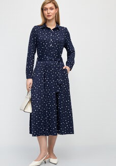 Платье на пуговицах Рубин