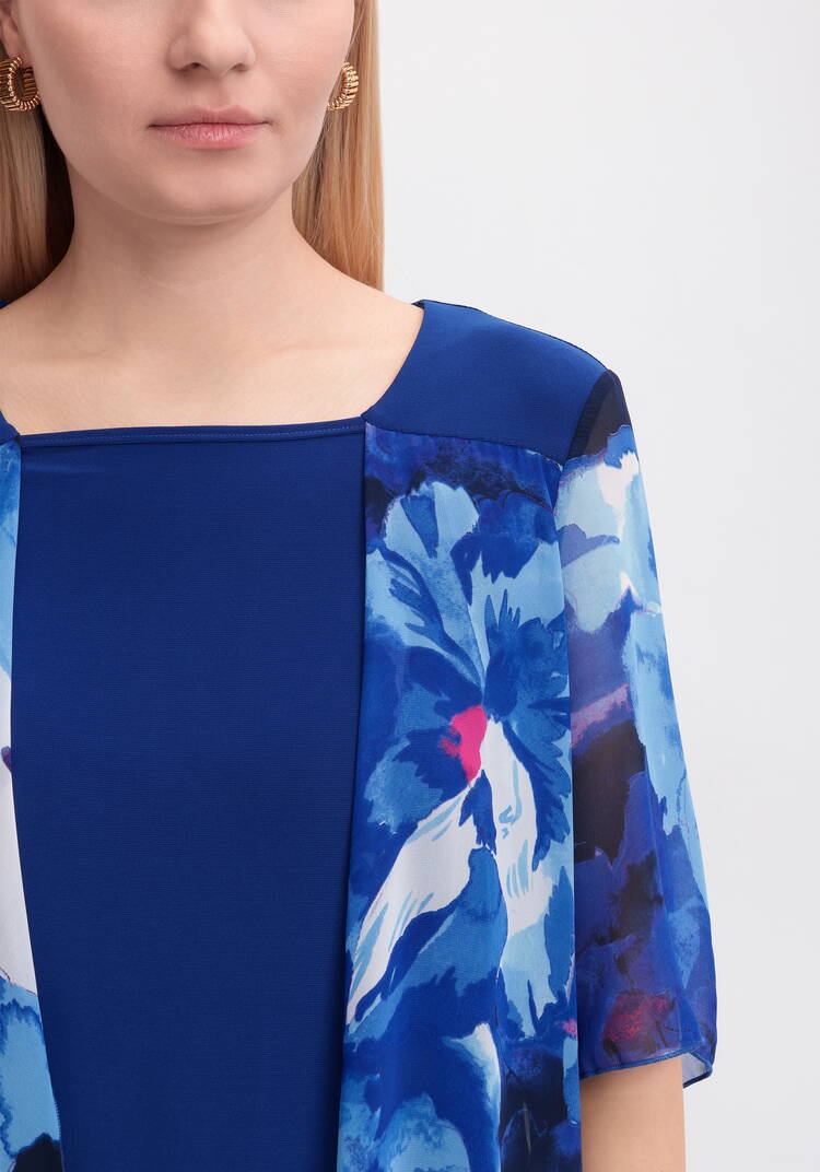 Платье с шифоновой накидкой с узором шир.  750, рис. 12