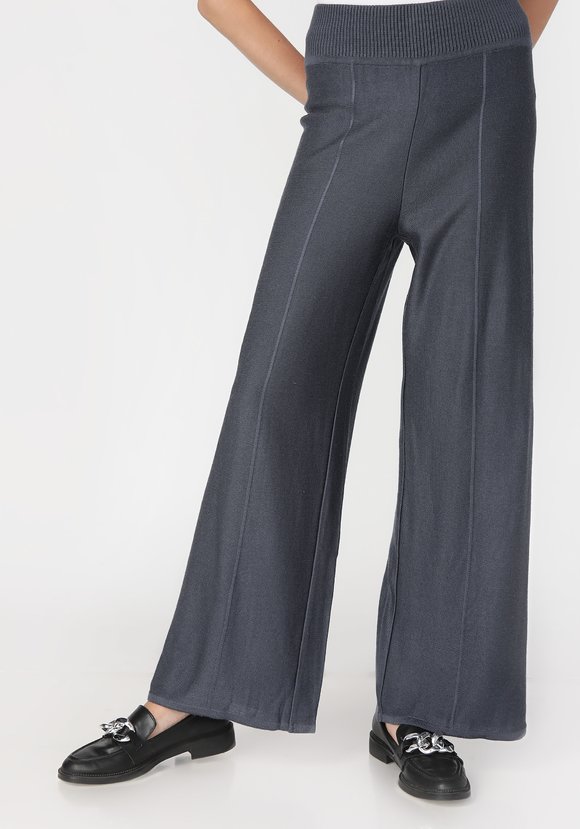 Брюки женские широкие однотонные шир.  580, рис. 4