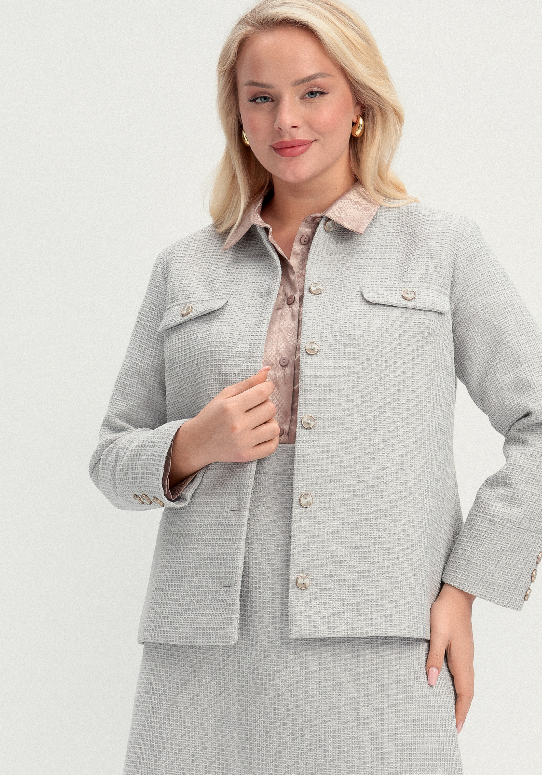 Пиджак из твида однобортный 2099₽