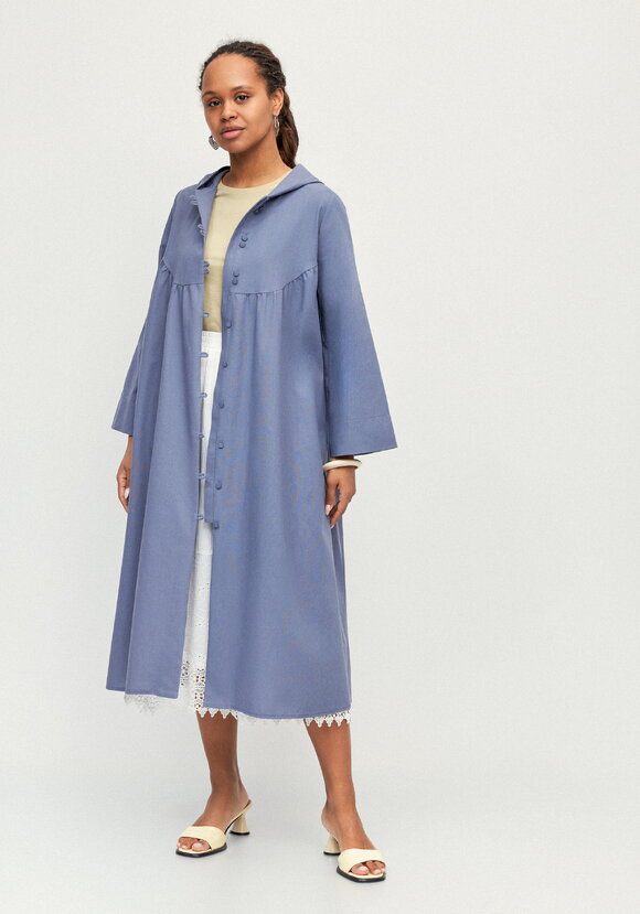 Платье-тренч с капюшоном изо льна шир.  580, рис. 18