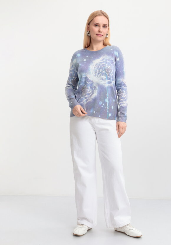 Джемпер Цветочная симфония шир.  580, рис. 22