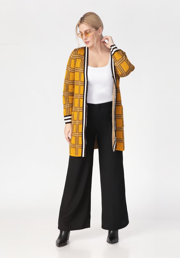 Кардиган женский на молнии шир.  580, рис. 3